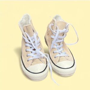 Converse Kids Beige High-Top Sneakers